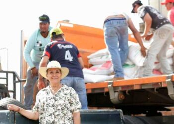 Intensifica Julieta Gallardo trabajos del dron agrícola en beneficio a campesinos