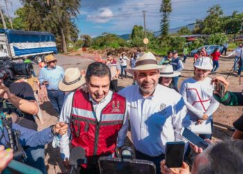 Nacho Campos y Ramírez Bedolla supervisan obra en Av. San Francisco