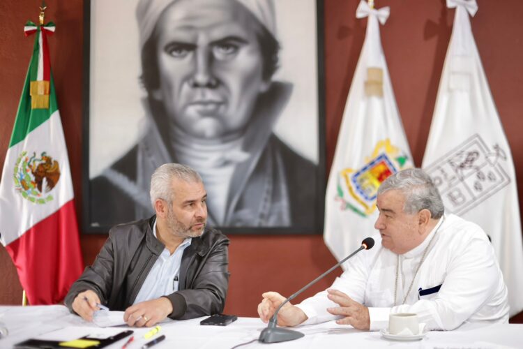 Bedolla, arzobispo y obispos establecen ruta por la paz y la justicia en Michoacán