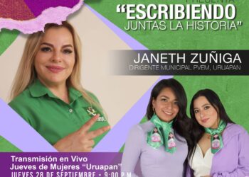 En el PVEM Uruapan, las mujeres están escribiendo la historia: Janeth Zúñiga