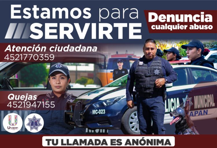 Lanza Gobierno de Uruapan campaña para denunciar abusos de autoridad