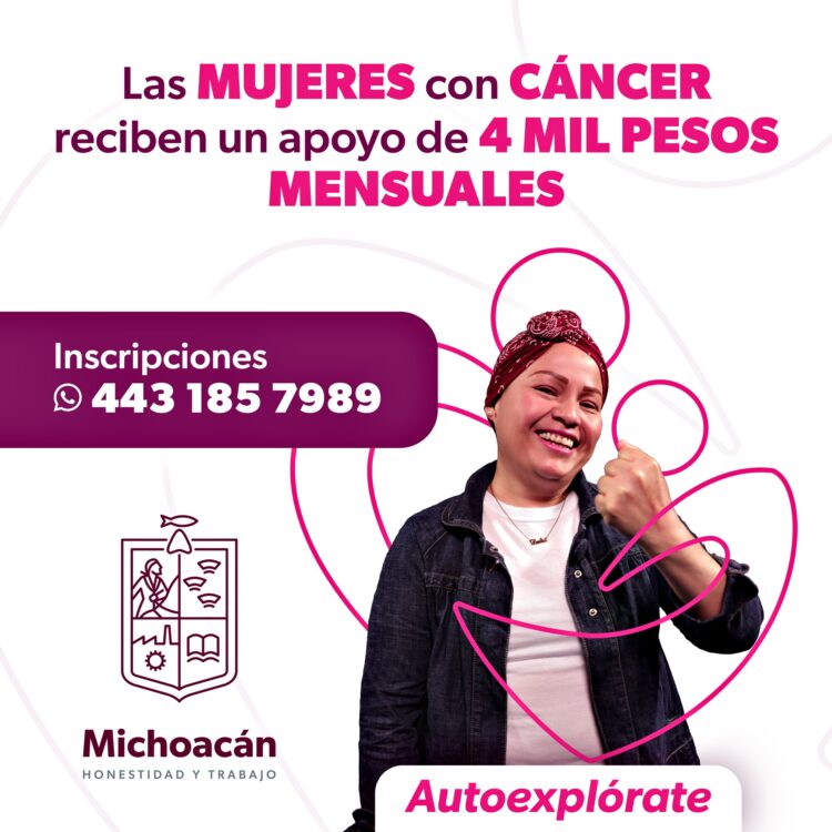 Gobierno de Michoacán lanza programa de apoyo para las mujeres con cáncer