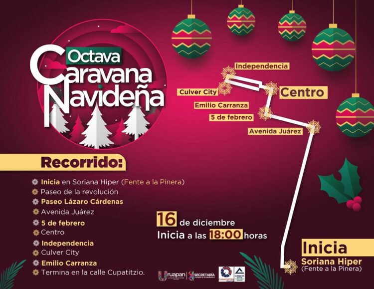 Hoy es la Caravana Navideña de Uruapan