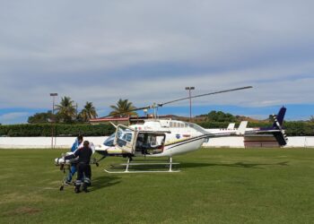 SSP traslada vía aérea a adulta mayor con complicaciones de salud