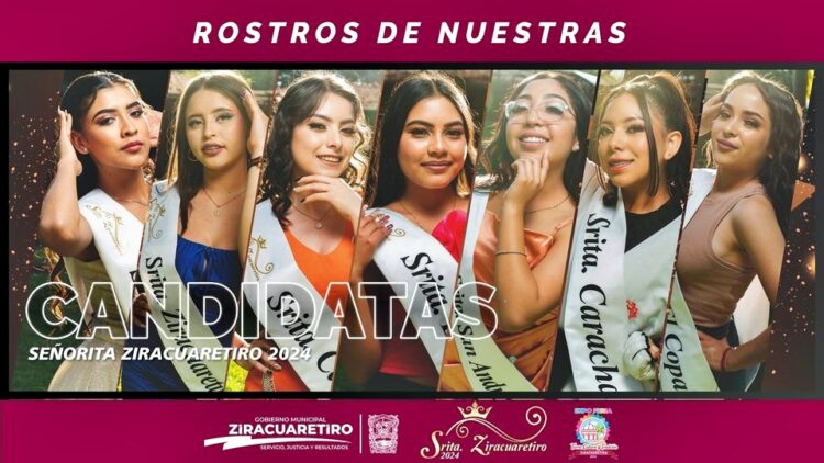 Aspirantes al título Srita Ziracuaretiro 2024