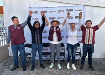 Llama Celeste Ascencio a michoacanos a votar por Morena, 5 de 5, el 2 de junio