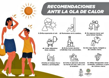 Recomendaciones de Protección Civil Uruapan ante las olas de intenso calor