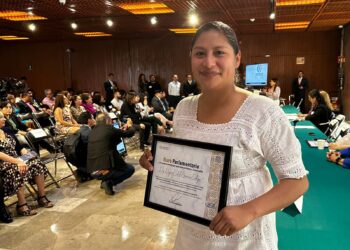 Galardonan a Celeste Ascencio por alta productividad en Cámara de Diputados