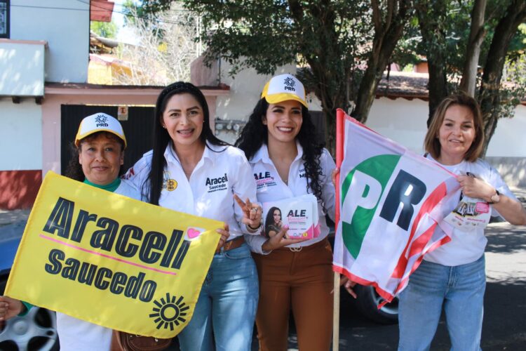 Vamos a defender la democracia y el voto libre, afirma Araceli Saucedo en Pátzcuaro