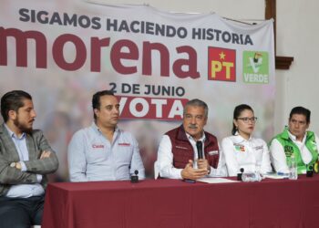 De la mano de Morón,  avanza obra del segundo piso de la 4T en Michoacán