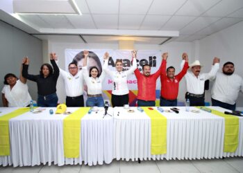 PES y MÁS en Lázaro Cárdenas dan total respaldo a Araceli Saucedo y Yuri Navarro