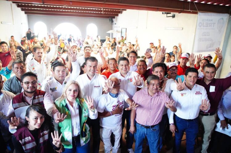 Voto masivo para Morena en comunidades de Uruapan, adelanta Nacho Campos