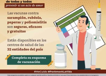 Centro de Salud de Uruapan completa las vacunas en los menores de 0 a 9 años