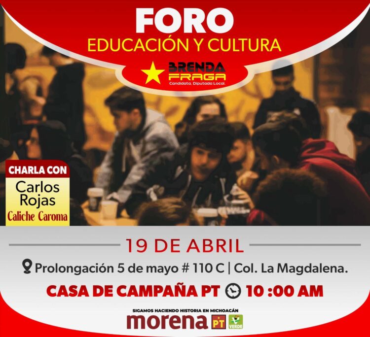 Nos vemos en el Foro. Invita Brenda Fraga