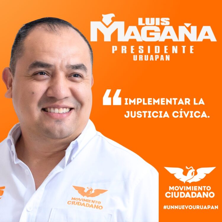 Luis Manuel Magaña, candidato de MC a la alcaldía de Uruapan, con propuestas claras