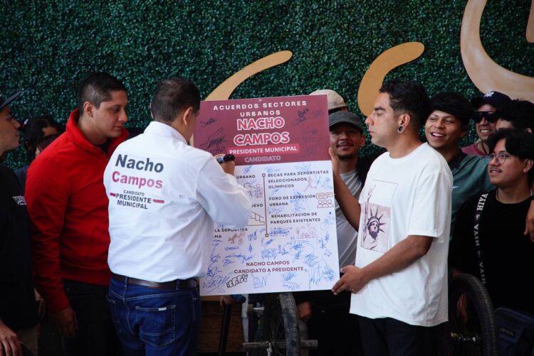 La chaviza está con Nacho Campos para impulsar la transformación en Uruapan