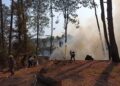 Incendio en el Cerro de la Cruz de Uruapan, controlado al 85 por ciento: Brigadistas