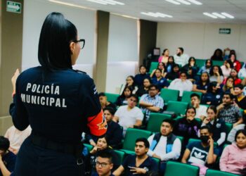 Ofrece Seguridad y Convivencia Ciudadana la SSP al estudiantado de Uruapan