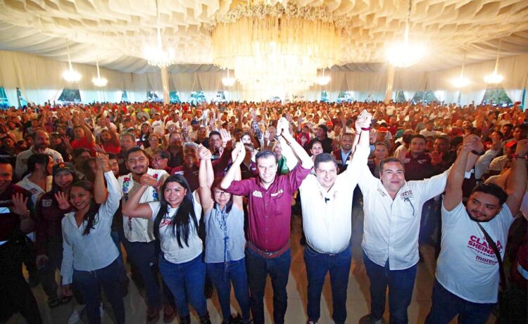 Morenistas de Uruapan listos para votar en masa y arrasar elección del 2 de junio