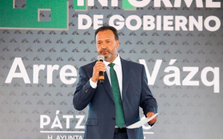 19 de julio, tercer informe de gobierno del alcalde de Pátzcuaro, Julio Alberto Arreola