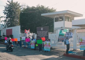 Protestan uruapenses afectados por obras del teleférico