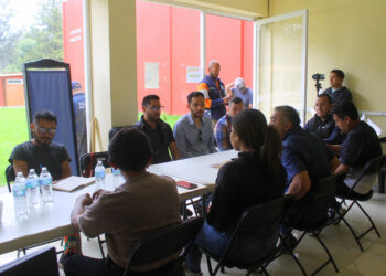 Autoridades de Pátzcuaro y participantes en carrera atlética y arribo fuego patrio, afinan detalles por 15 de septiembre