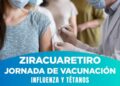 Vacunación gratuita en Ziracuaretiro. Cuida tu salud !!