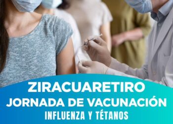 Vacunación gratuita en Ziracuaretiro. Cuida tu salud !!