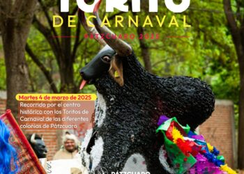 Vive la fiesta en Pátzcuaro con los Toritos de Carnaval