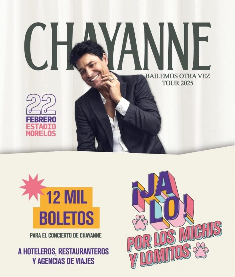 Última semana para conseguir en hoteles y restaurantes boletos para Chayanne
