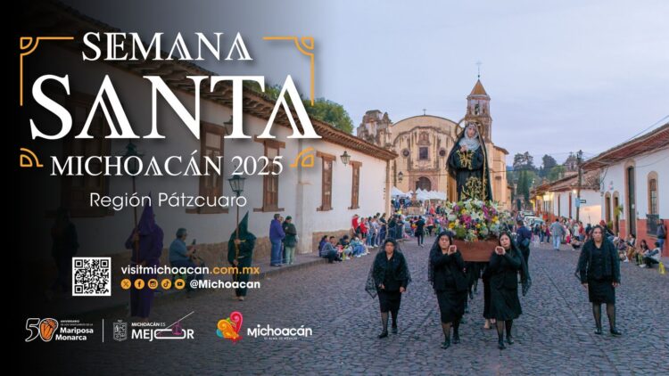Vive el fervor de la Semana Santa en Pátzcuaro