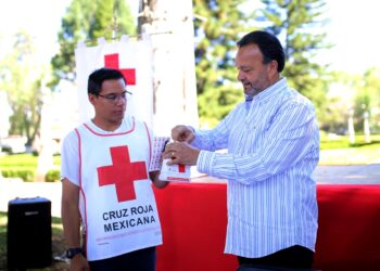 Pátzcuaro se suma a la Colecta Nacional 2025 de la Cruz Roja; Julio Arreola reafirma su total apoyo