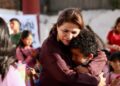 Fabiola Alanís festejó a niñas y niños de Jesús del Monte