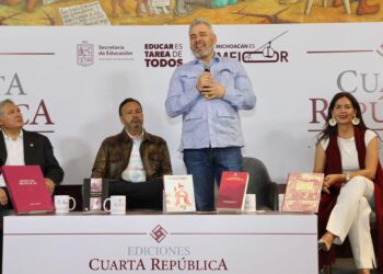 Presenta Bedolla editorial de Michoacán Cuarta República