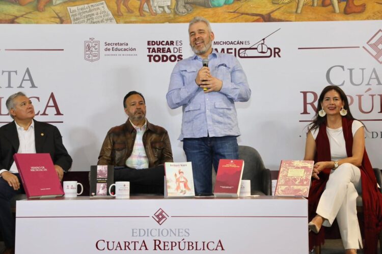 Presenta Bedolla editorial de Michoacán Cuarta República