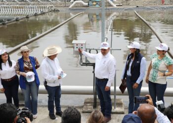 Mediante 200 mdp, inaugura Bedolla planta tratadora de aguas negras en Uruapan