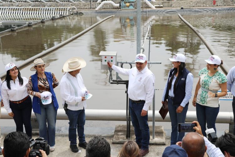 Mediante 200 mdp, inaugura Bedolla planta tratadora de aguas negras en Uruapan