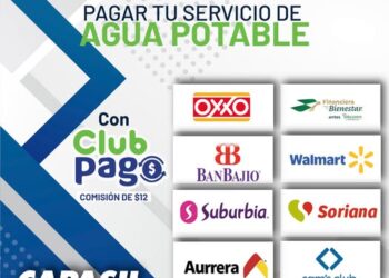 Paga el servicio de agua potable donde tú prefieras