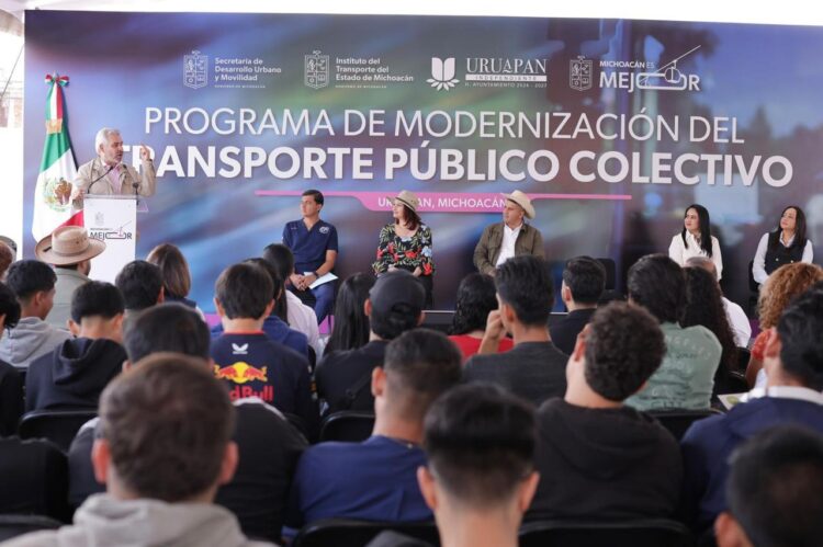 Transporte de Uruapan estará apegado a normas internacionales: Bedolla