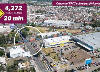 ¡Adiós al tráfico por el tren! Inicia construcción del Paso Independencia: Bedolla