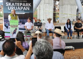 Inicia Bedolla skatepark en Uruapan; será el más grande de Michoacán