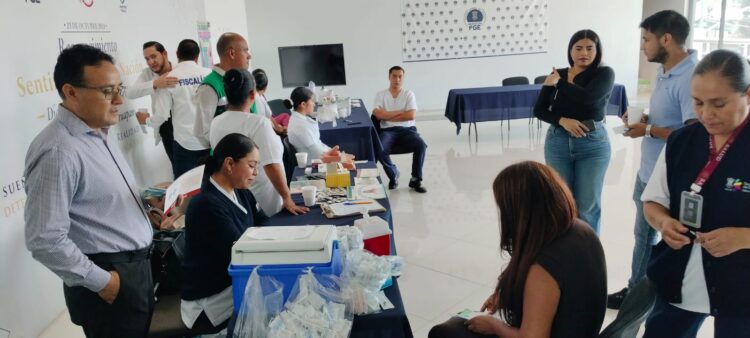 Realizaron Feria de la Salud en Fiscalía Regional de Uruapan