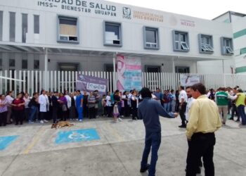 Realizan simulacro de sismo en el Centro de Salud Urbano de Uruapan