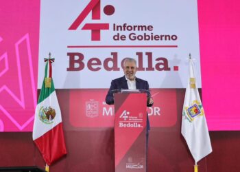 Serán 600 mdp para obras en Uruapan en 2026: Bedolla en informe regional
