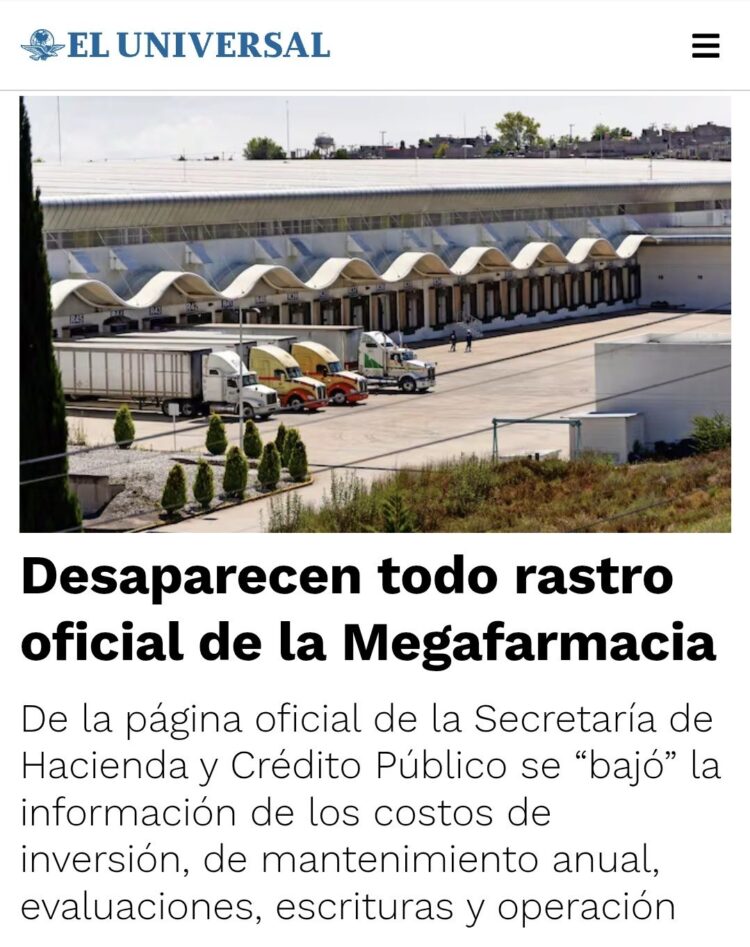 Definitivo, no habrá medicamentos… !!