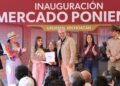 Bedolla y Grecia Quiroz inauguraron Mercado Poniente en Uruapan
