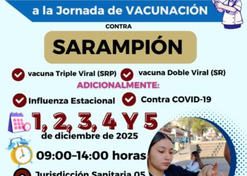 Inicia Jornada Intensiva de Vacunación contra Sarampión en Uruapan