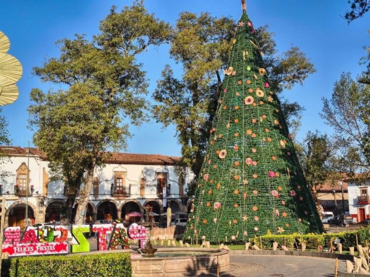 ¡Pátzcuaro se ilumina con su nacimiento monumental y árbol navideño!: Sectur