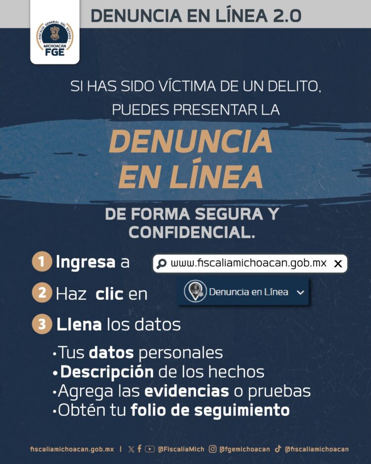 Denuncia en Línea 2.0 ya tiene 30% de las denuncias ante la Fiscalía