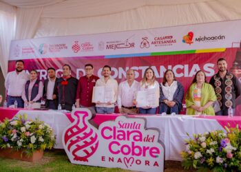 Destaca Dayana Pérez certificación del cobre martillado de Santa Clara del Cobre